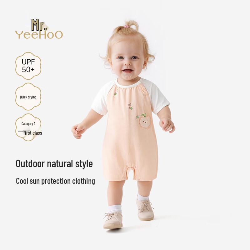 YEEHOO Baby Summer Short Sleeve Romper 90