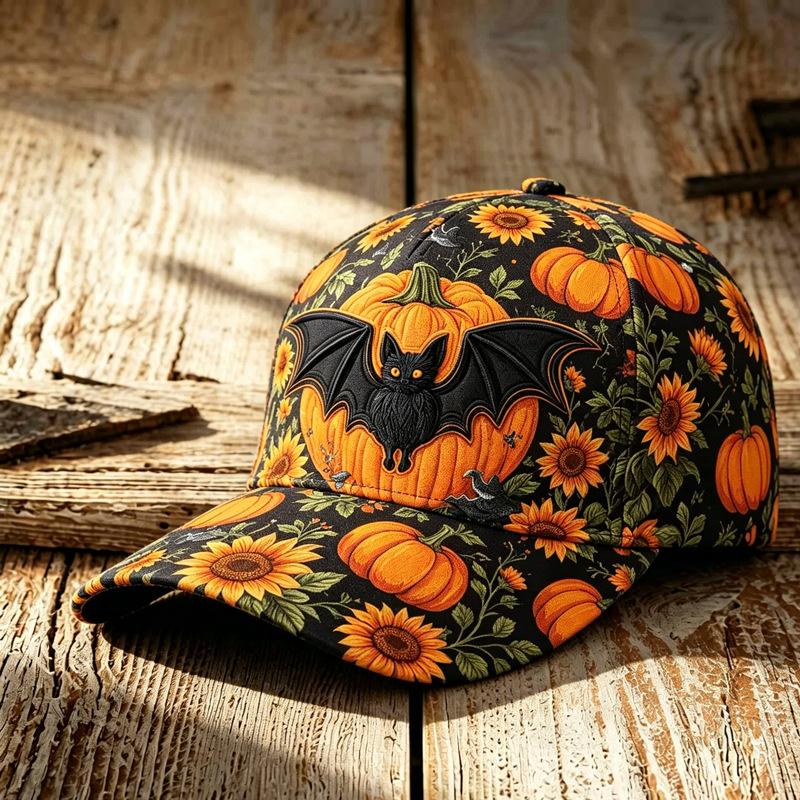 Gorra de Béisbol Estilo Callejero Americano Sombrero con Estampado de Halloween Sombrero Casual Diario para el Sol