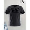 I'M NOT SHORT Print T Shirt, Tees For Men, Casual Short Sleeve T-shirt For Summer