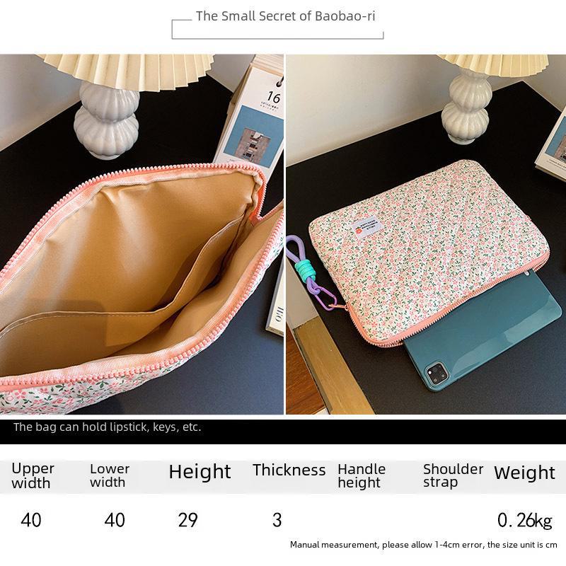 New Style Ladies Laptop and iPad Bag - 11/13/15 Inch, Fresh Floral Design