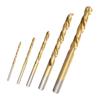 Left Hand Drill Bit 3.2/4.8/6.4/8.0/8.7mm Extractor Tools Gold HSS Screw Bolt Remover Convenient 5 Pieces/set Accessories