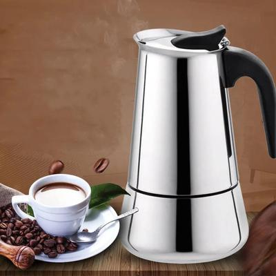 2/4/6/9/12 Cups Moka Pot Stainless Steel Mocha Espresso Coffee Machine Mocha Latte Pot Italian Coffee Maker for Kitchen Office