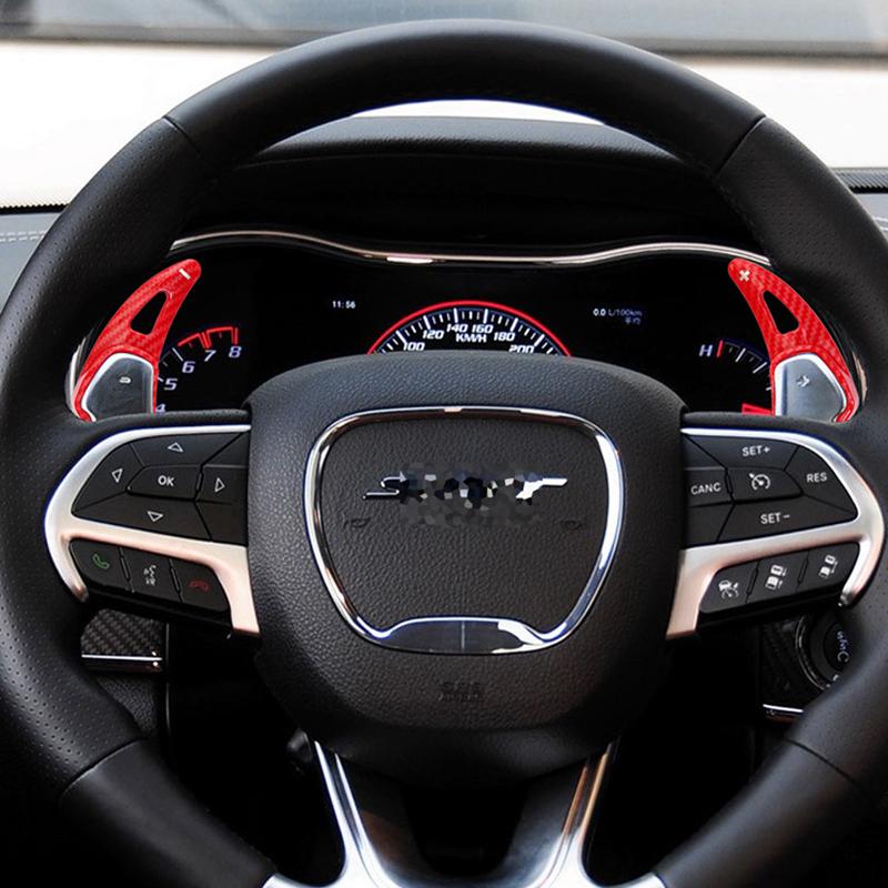For Dodge Challenger Charger Durango SRT 2017-2025 Jeep Cherokee SRT Car Steering Wheel Shift Paddle Shifter Extend