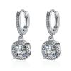 Pendientes de Moissanita de 2,0 quilates para Mujer Tachuelas de Diamante Cultivado en Laboratorio Plata de Ley 925 Joyería Fina Regalo