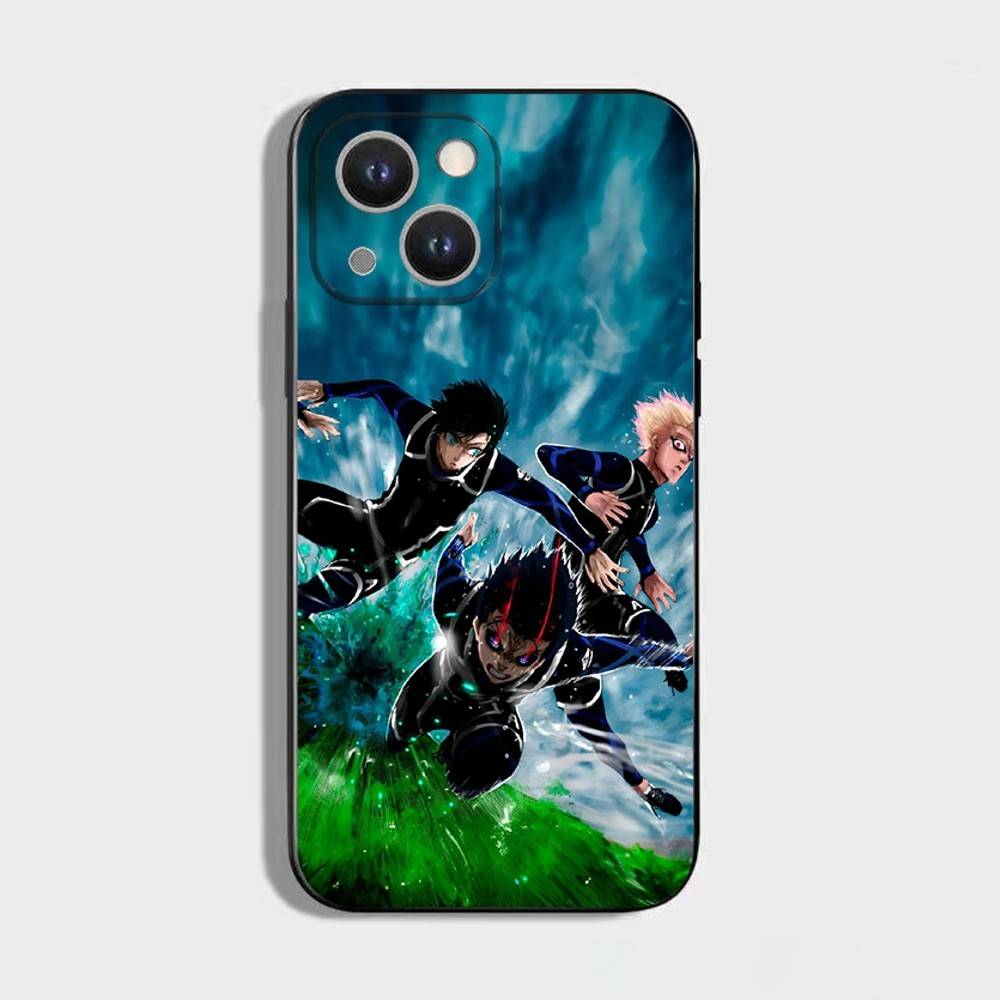 Blue Lock Anime Phone Case For iPhone 17,16,15,14,13,12,11 Plus,Pro Max,XS,X,XR,SE,Mini,8,7,Soft Silicone Black Cover