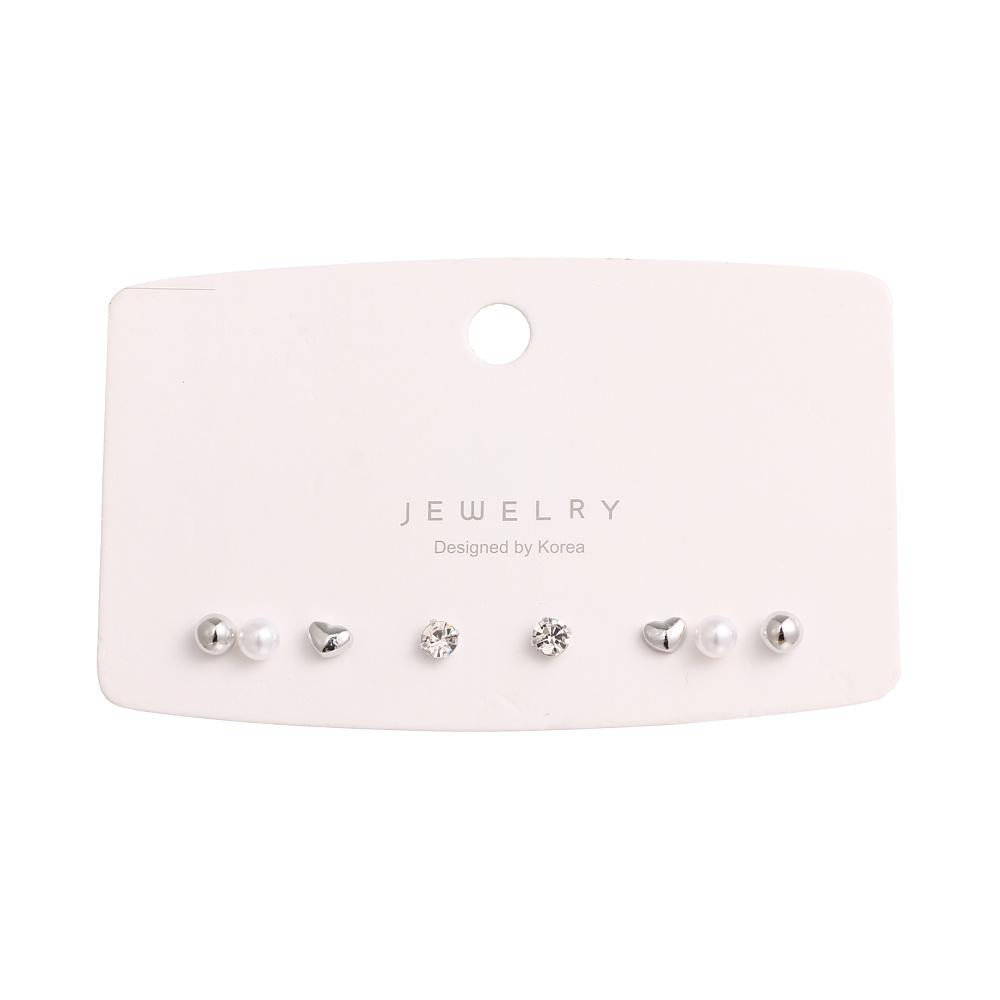 Fashion Cute Love Heart Stud Earrings Simple Small Hoop Earrings for Women