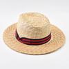 Natural Wheat Straw Fedora Hat Women Summer Beach Panama Caps Bowknot Ribbon For Holiday Party