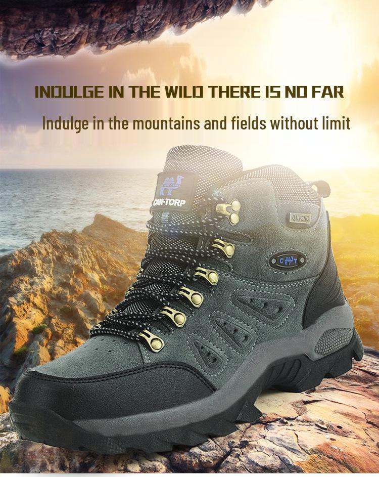 Unisex High-Top Plus Size Hiking & Trekking Shoes – Outdoor & Sports Cotton Footwear