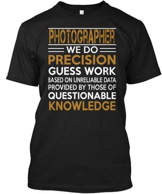 T-shirt Photographe Fabriqué aux États-Unis Taille S à 5XL