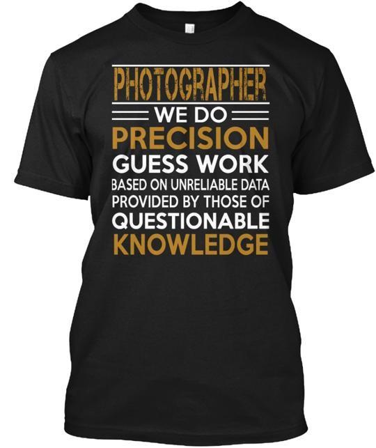 Photographer T-Shirt Made In the USA Size S To 5XL