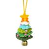 Dopamine Wool Knitted Christmas Tree Bell Ornaments - Car Hanging Decorations & Small Holiday Pendants