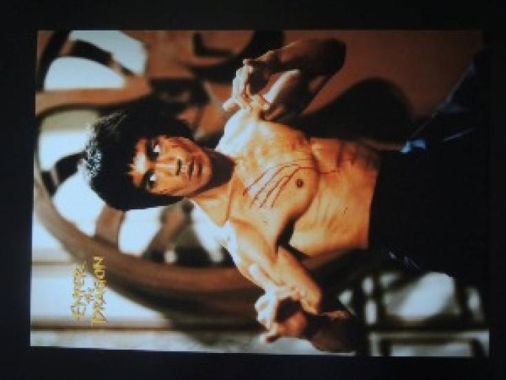 

Редкий винтажный плакат Брюса Ли в рамке 8,66×12,2 дюйма с фоторамкой