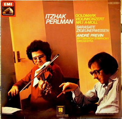 LP Record GOLDMARK SARASATE ITZHAK PERLMAN  Violinkonzert Nr.1 AMoll  Zigeune 1C06302938Q His Masters Vo 1977 Germany Classical Used