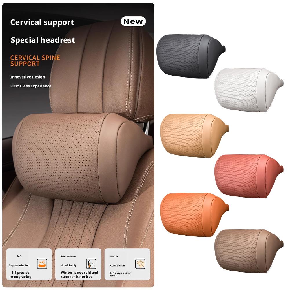 Car Seat Headrest Universal Car Interior Seat Protect Neck Pillow Soft and Fluffy, Suitable for All Seasons