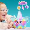 Hasbro Furby Tie-Dye Sprachgesteuertes Interaktives Spielzeug für Jungen und Mädchen ab 6 Jahren mit 15 Mode-Accessoires, Animatronisches, Motorisiertes Plüschtier für Kinder