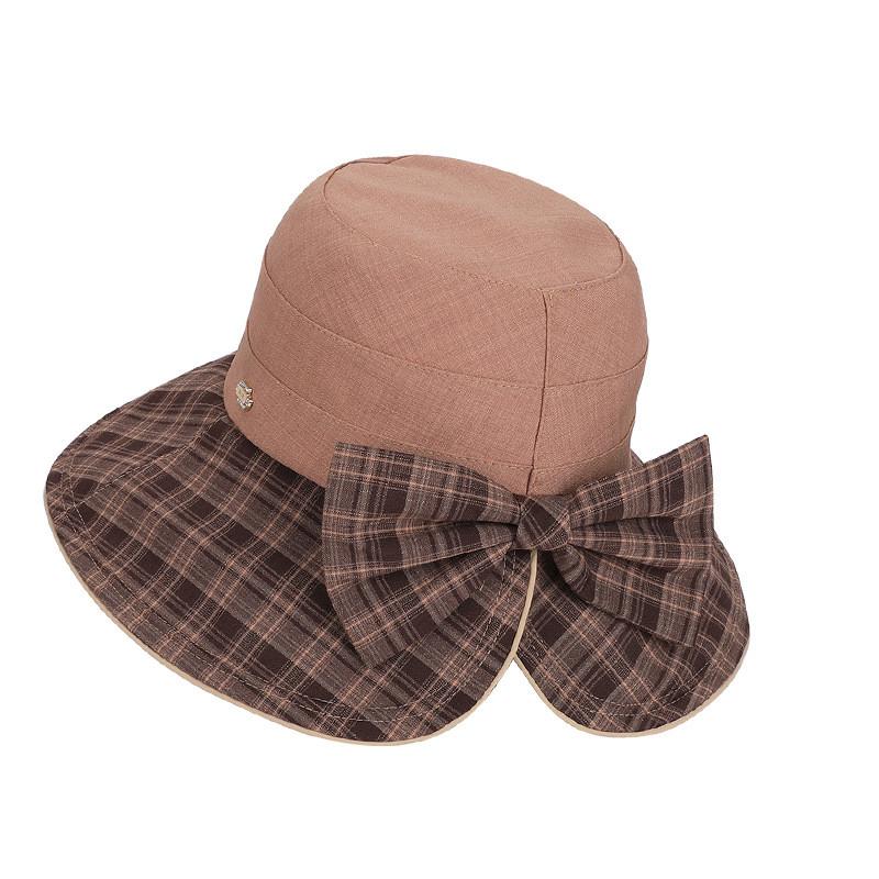 

Повседневная широкополая шляпа для женщин с большим козырьком и защитой от солнца для весны и лета кофейный