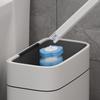 Toilet Wand Holder Designed for Convenient Use and Easy Maintenance Toilet Brush and Holder with Cleaner Refills