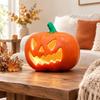 Halloween Pumpkin Lamp Orange Operated Light Decorative PVC JackO'Lantern for