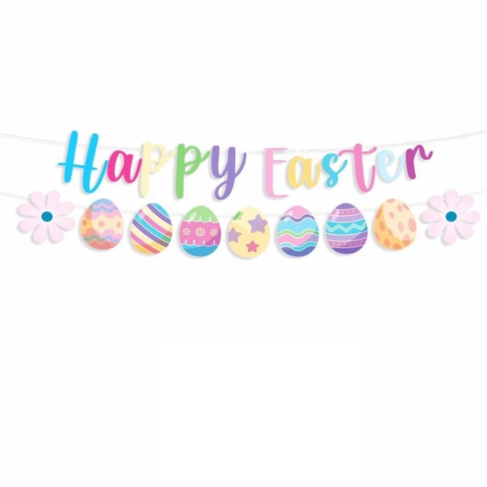 Creative Easter Party Decorations Rabbit Spiral Hanger Happy Easter Decor Balloon DIY Easter Theme Decor Party Atmosphere