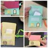 Storage Bag Cotton Filling Earphone Bag Cartoon House Coin Pouch Keychain  Small Item Storage