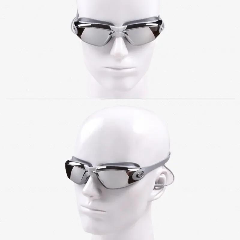 -1.5 Până la -7.0 Miopie Adult Silicon Lentilă HD Clară Anti-Ceață Ochelari de Înot Ochelari de Înot Personalizat Grad Diferit Ochiul Stâng Ochiul Drept