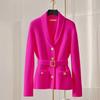 Fashion Women V-Neck Cardigan Sweaters Jacket Women's Autumn New Elegant Casual Coat Female Long Slim Knitted Ladies