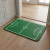 Flannel Football Field Floor Mat Non-slip Small Rug Home Decor Small Carpet  Bathroom