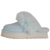 UGG Disquette Chalet Veelzijdige Instappers Fleece gevoerd Muiltjes EVA Slijtvast Gesloten Teen Pantoffels Dames Blauw 1173930-REF