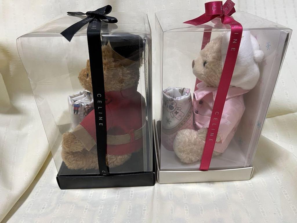 [USED] Celine Teddy Bear Handkerchief Set
