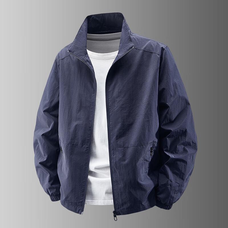 ROMON Men's Business Casual Stand-Collar Jacket LH03