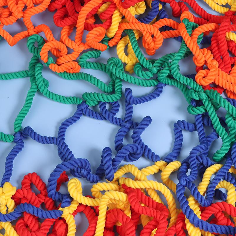 Kleurrijk Kinderveiligheidsnet Valnet Trappen Huis Balkon Leuning Kinderen Huisdier Veiligheidshek Net Nylon Touw Raster Beschermnet