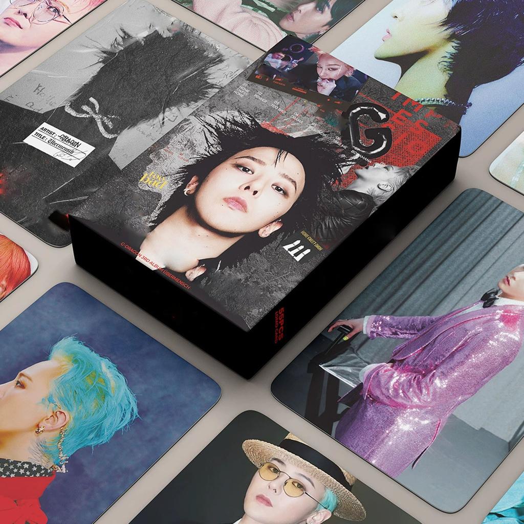 Photocard Set of 55 Korean Star Collectible Cards for Fans