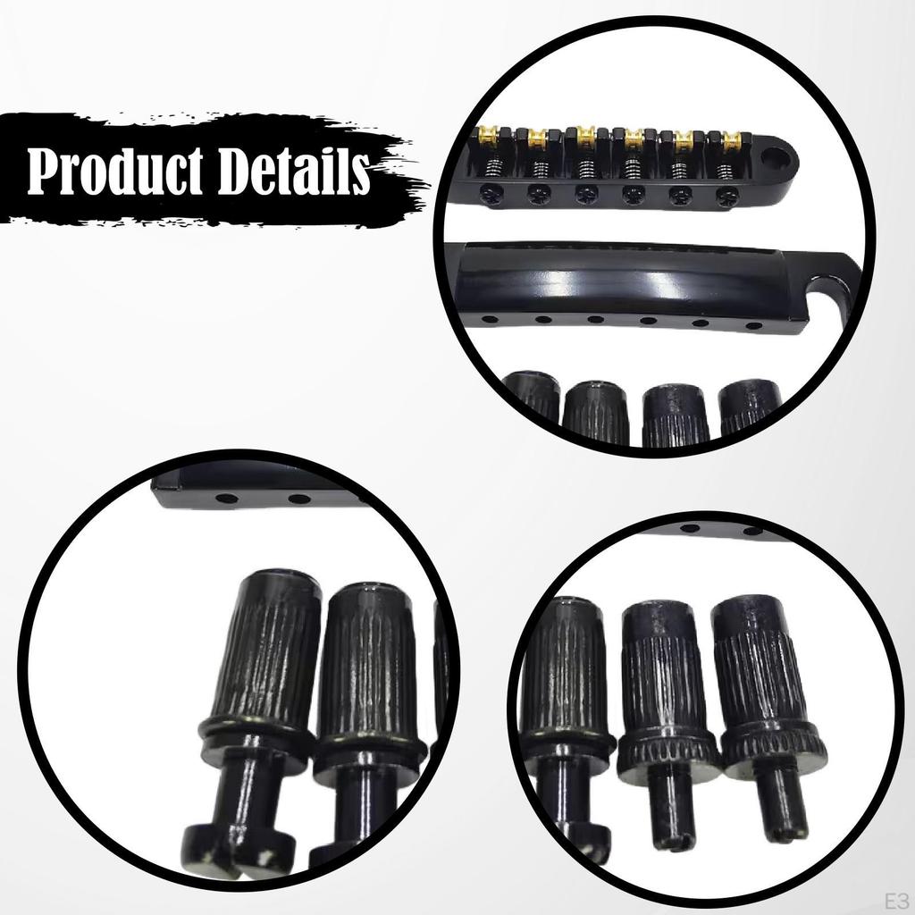 Bridge And Tailpiece for Electric Guitar. Easy Installation. Upper Lower Saddles. Reliable Metal
