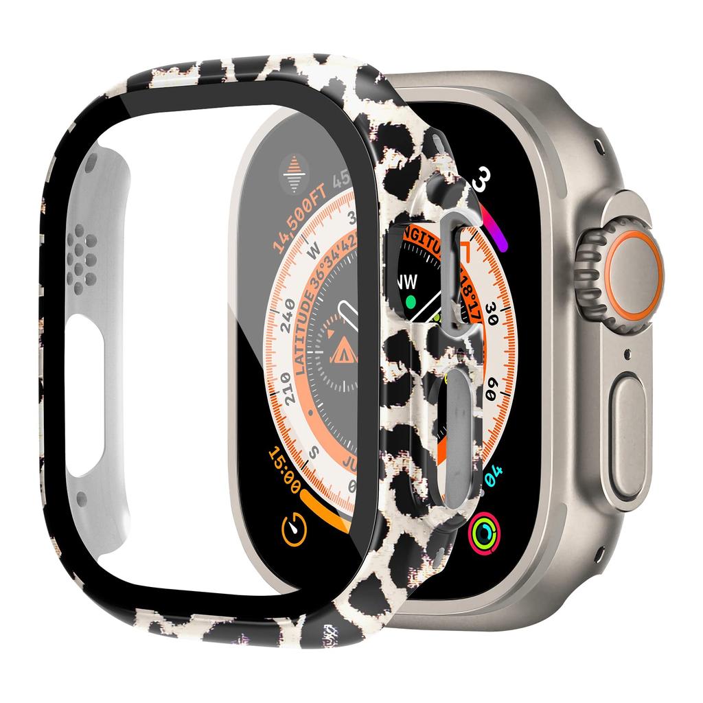 Glass+case For Apple Watch Ultra 2 3 49mm smartwatch PC Bumper+Screen Protector Tempered Cover iwatch series band Accessories
