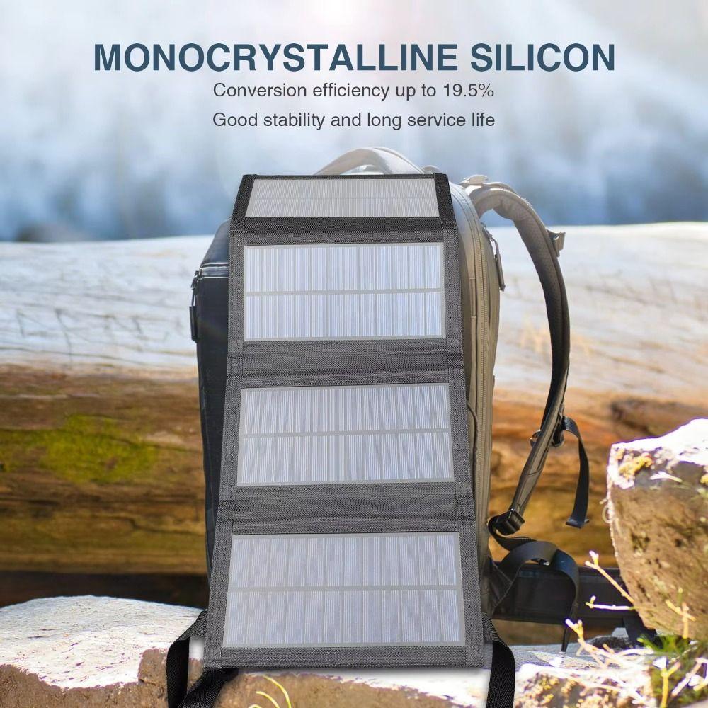 Portable 20W Foldable Solar Panel Kit Foldable Design Folding Solar Panel  Camping