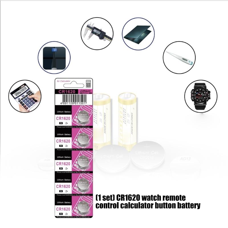 10/5Pcs CR1620 Button Cell Batteries High Performances 3V Power for Electronics Toys and Remote Controls Watches