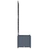 Garden Planter Light Gray 40 X 40 X 143 Cm Plastic