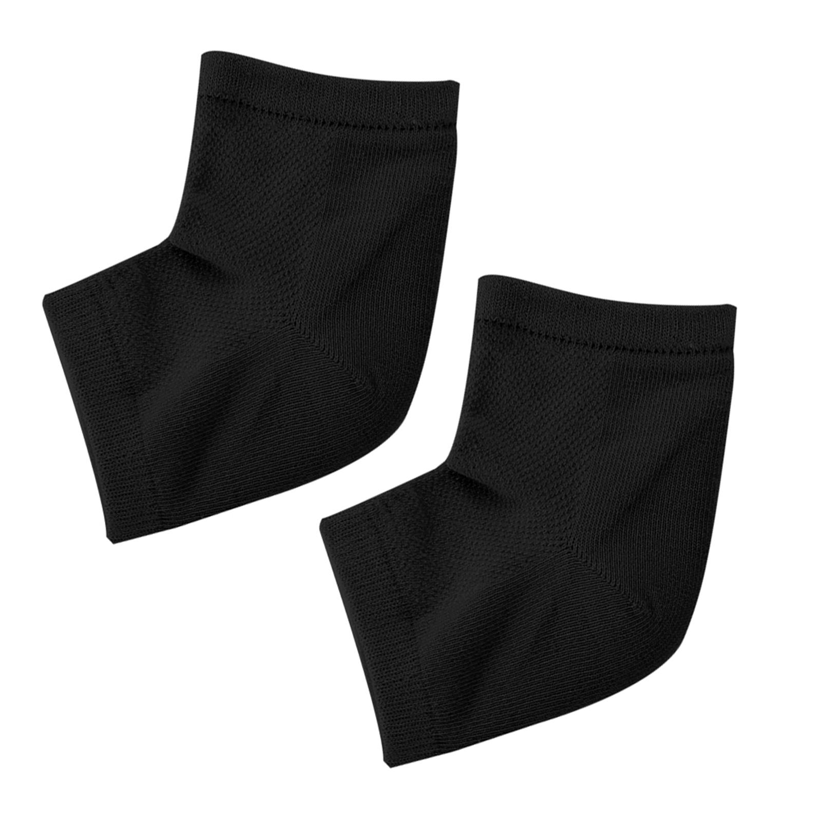 Gel Heel Foot Care Socks Moisturizing Heel Protective Sleeves Heel Socks Black