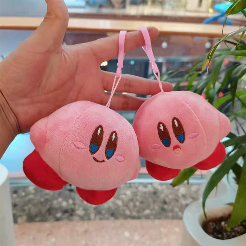 Kirby Cartoon Endearing Keychain Plush Figure Cute Animal Bag Pendant 10cm Softness