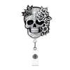 Halloween Chest Skeleton Coffee  Retractable Badge Reel For Nurse Doctor Card Holder Accessories Supplies Name Card Clips Gift