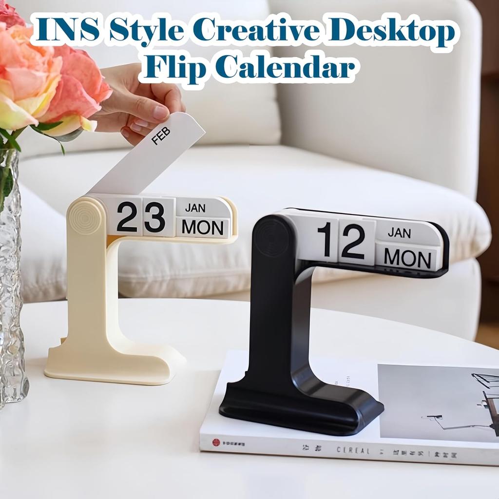 Klappschreibtischkalender Desktop Monats-, Wochen-, Tageskalender für Büro, Heimdekoration Wiederverwendbares Schreibtischornament Zubehör 16x17x9cm Gelb