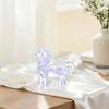 Colorful Decorative Crystal Horse Statue Glass Animal Sculpture  Office Decoration