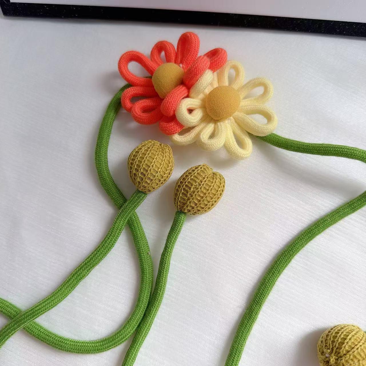 Handmade Sunflower Pastoral Waistband & Curtain Tie Accessory Accessory оранжевый