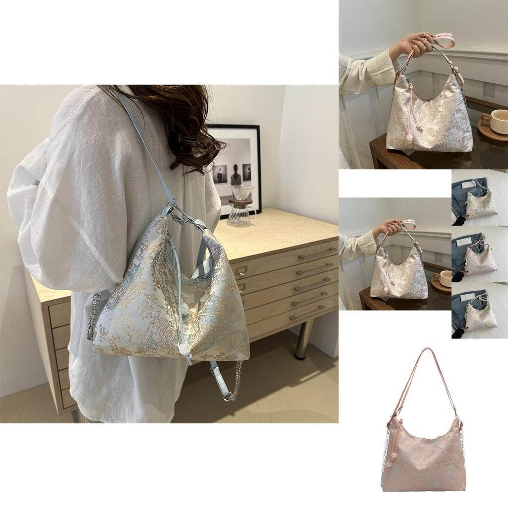 Trendy 2024 New Chinese Style Crossbody Bag For Ladies With Exquisite Embroidery And Spacious Interior Perfect For Daily Outings