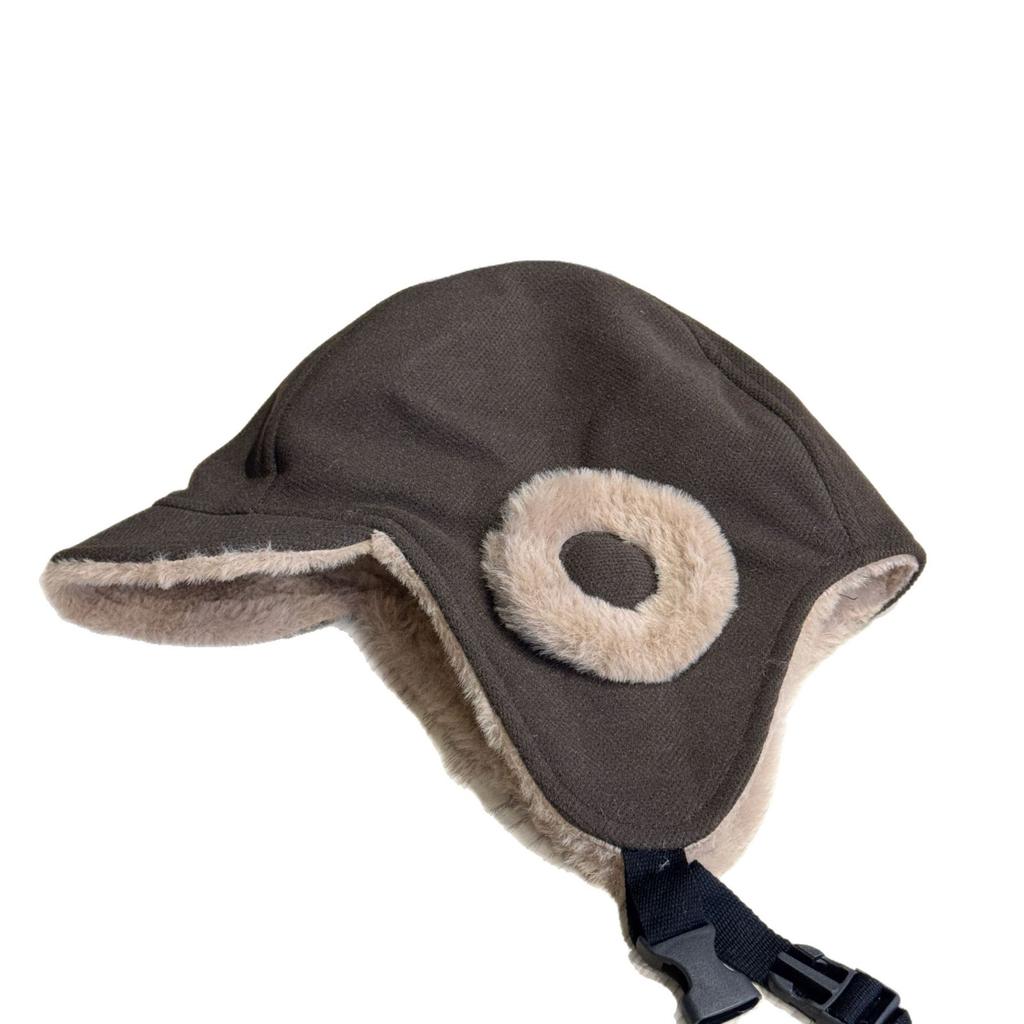Neuer Winter Samt Ohrenschutz Hut zum E-Bike Fahren zum Warmhalten Lei Feng Hut für Studenten Männer und Frauen Warme Entenschnabel Fliegermütze