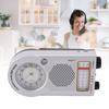 Portable Radio Rechargeable Battery Operated FM AM SW Multi Band Radio with Clock 3W Speaker for Music News Traffic Updates