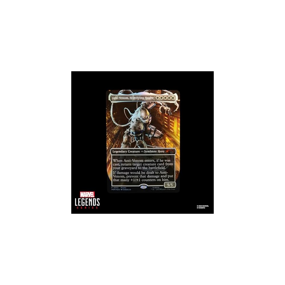 Hasbro Marvel Legends Magic: The Gathering Agent Anti-Venom 15 Cm Spider-Man Action Figure Toy with Foil Card