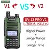 BaoFeng UV-13 PRO V1 V2 High Power Dual Band Walkie Talkie Type C Charger 16 KM Long Range UV13 Transceiver Ham Two Way Radio