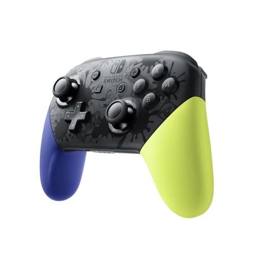 [Genuine Nintendo Product] Nintendo Switch Pro Controller Splatoon 3 Edition ([.co.jp Limited] Nintendo Switch Logo Design Microfiber Cloth Included)