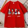 Just A Stranger Goose T-Shirt for Men Funny Goose Parody T Shirt Graphic Tee Trendy TV Series Cotton Short Sleeve Tops